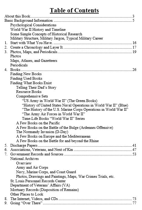 Table of Contents - 2014 Edition